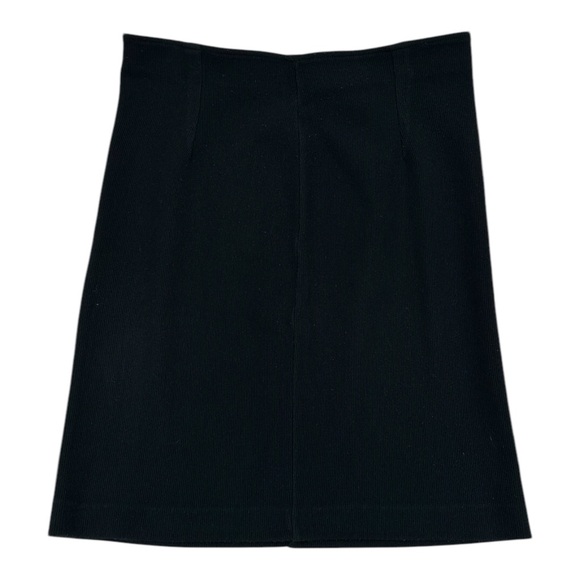 Vintage St Michael Black Ribbed Knit Skirt Uk 16 30” waist - Picture 4 of 4